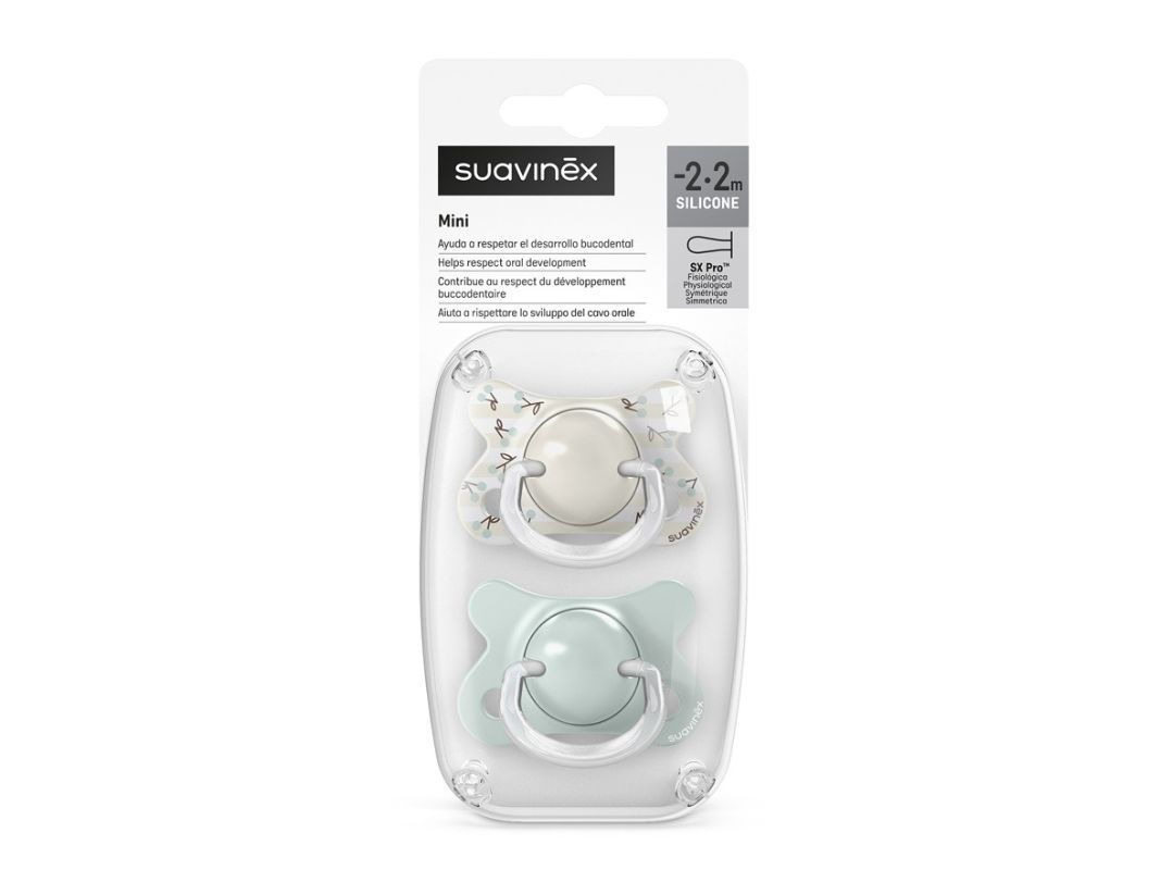 Suavinex Succhietto SX Pro™ Birdies Verde Acqua Fisiologico -2/+2 mesi (2 pz)