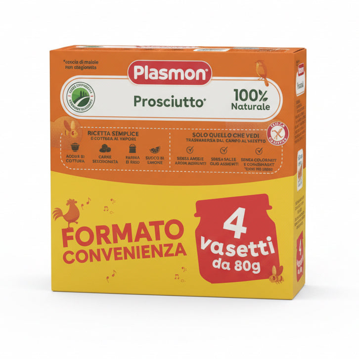 PLASMON OMOGENEIZZATO CARNE Prosciutto 4x80GR