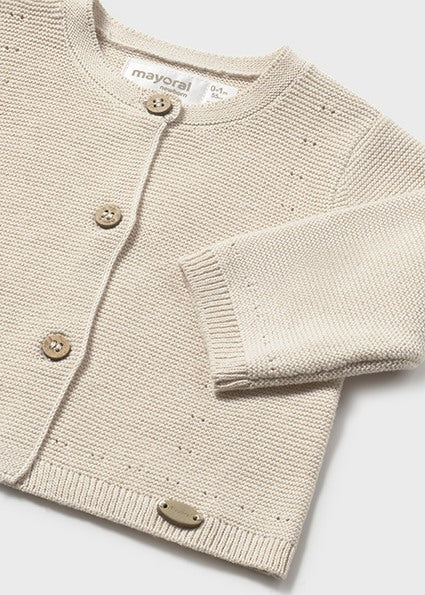 Cardigan in maglia neonata Mayoral