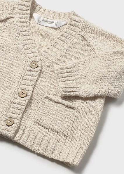 Cardigan collo a V in maglia neonato Mayoral