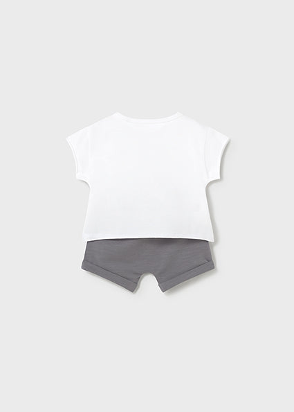 Completo pantaloncino e maglietta neonato Mayoral