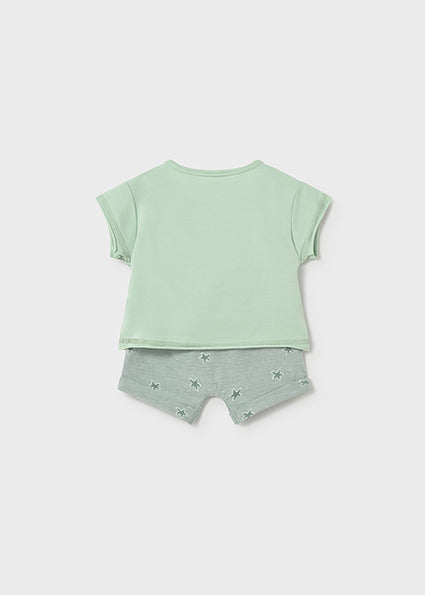Completo pantaloncino e maglietta neonato Mayoral