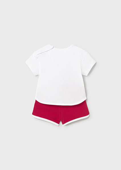 Completo pantaloncino e maglietta neonato Mayoral
