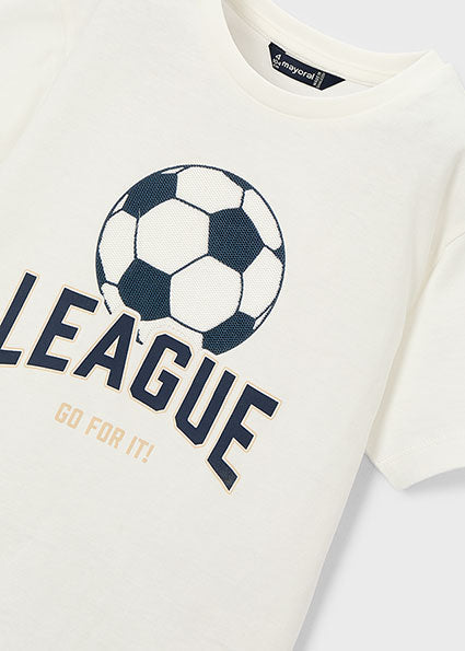 T-shirt con stampa pallone bambino Mayoral