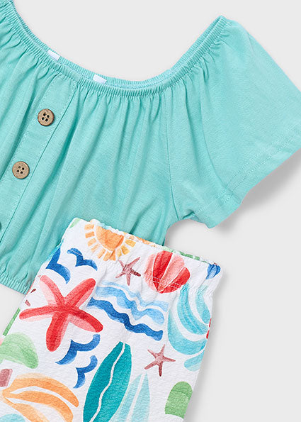 Completo pantalone lungo e blusa bambina Mayoral