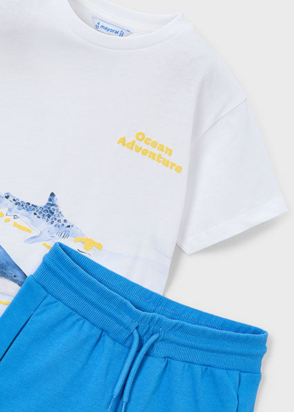 Completo bambino t-shirt e shorts Ocean Adventure Mayoral