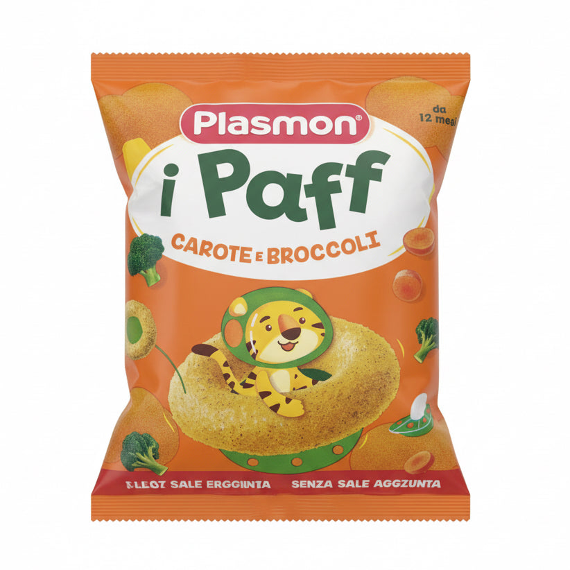 Snack Paff Carote e Broccoli 15 g Plasmon