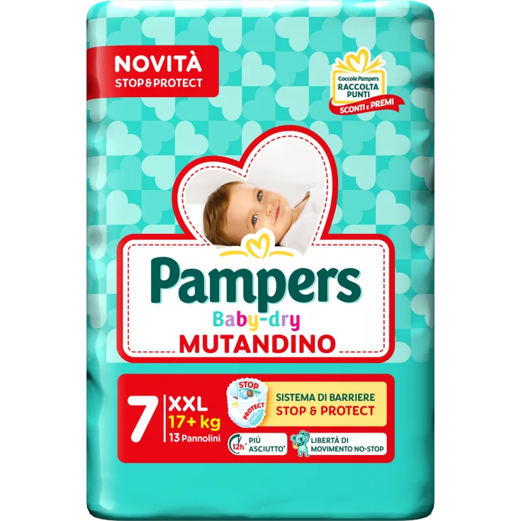Pannolini Baby Dry Mutandino Pacco singolo taglie 4-5-6-7