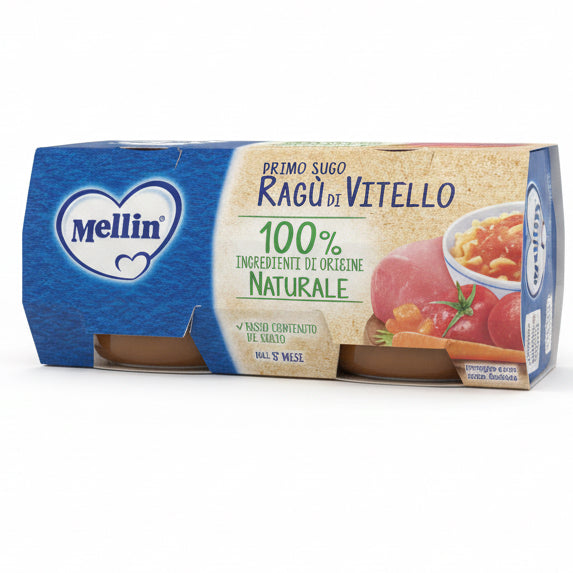 Mellin Ragu' di Vitello 2x80gr