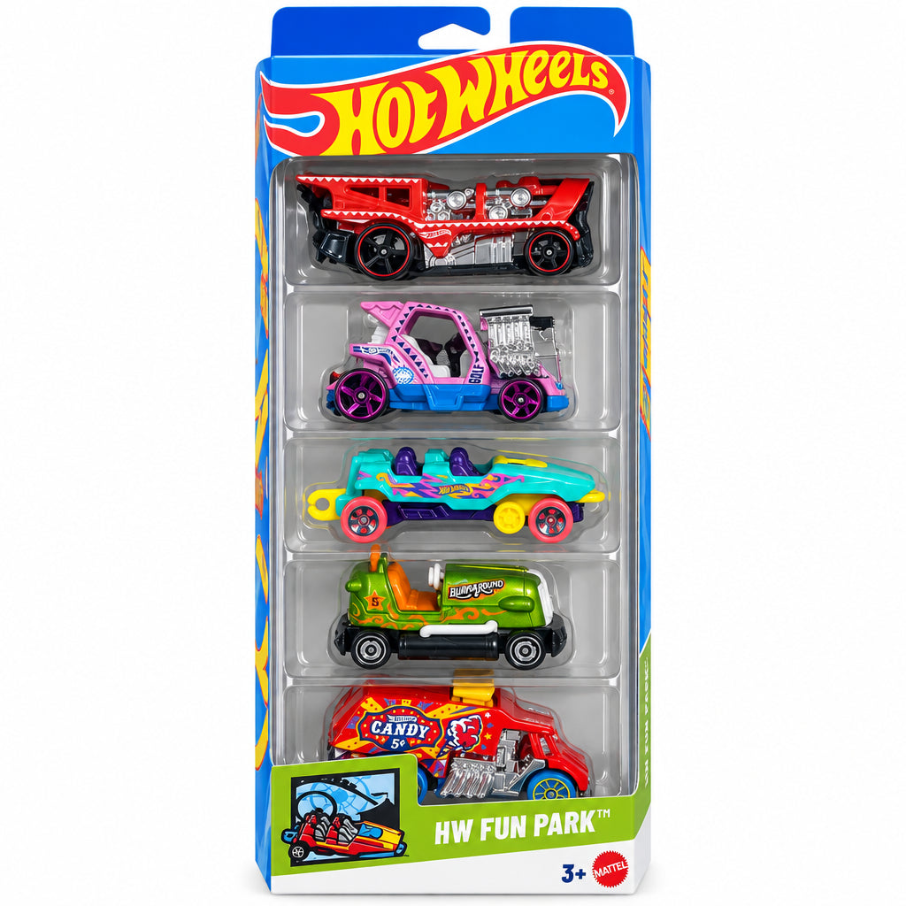 Hot Wheels confezione 5 veicoli in scala 1:64
