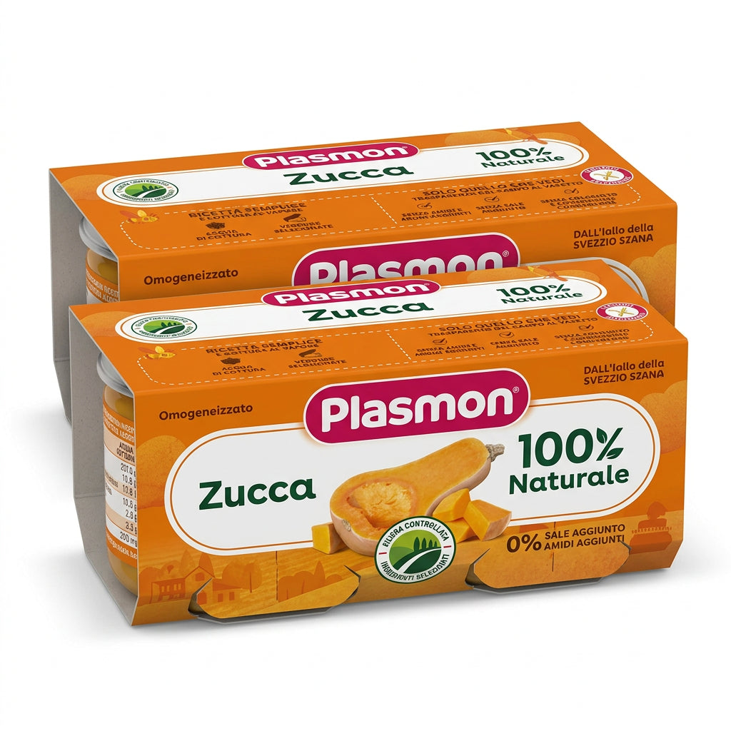 Plasmon Omogeneizzato Zucca 2 Vasetti da 80 g