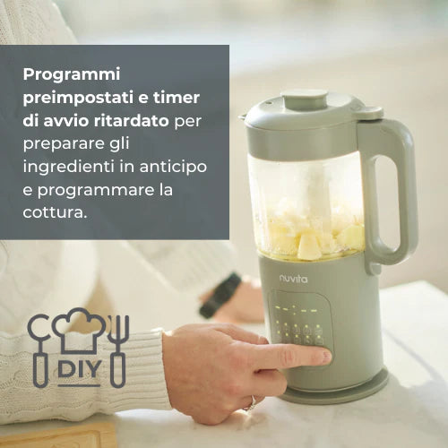 Nuvita Magic Pappa Robot da Cucina 7 in 1 Sage Green