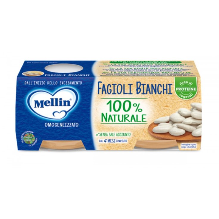Omogeneizzato Fagioli Bianchi 2×80 g Mellin