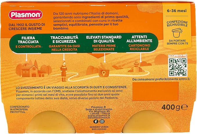 Plasmon La Merenda Frutta Mista 4 x 100 g