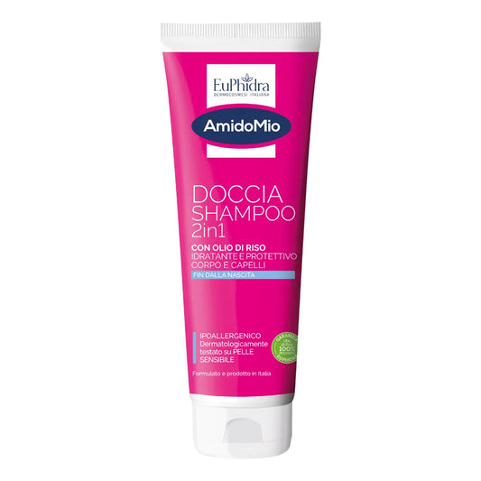 Euphidra AmidoMio Doccia Shampoo 2 in 1 250 ml (con Olio di Riso)