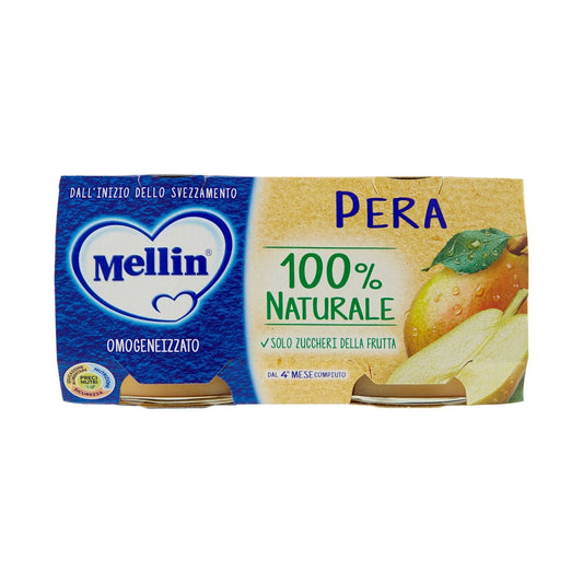 Omogeneizzato Frutta Pera 2×100 g Mellin