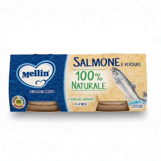MELLIN OMOGENEIZZATO PESCE 2x80GR SALMONE