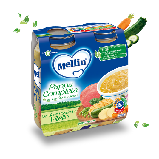Mellin Pappa Completa Vitello 2 x 250 g