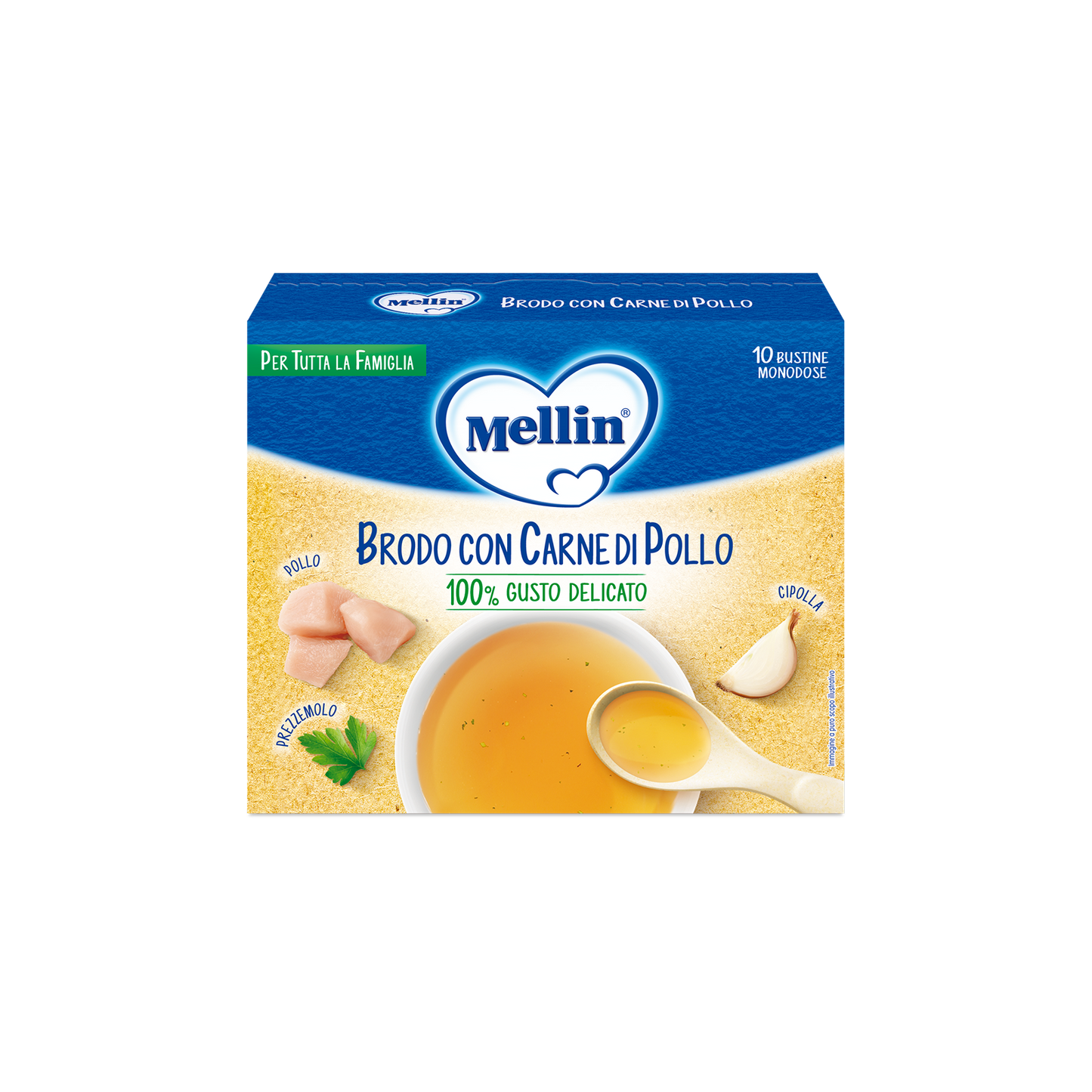 Brodo di Pollo 5×10 g (50 g) Mellin