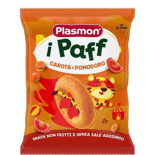 Snack Paff Carote e Pomodoro 15 g Plasmon