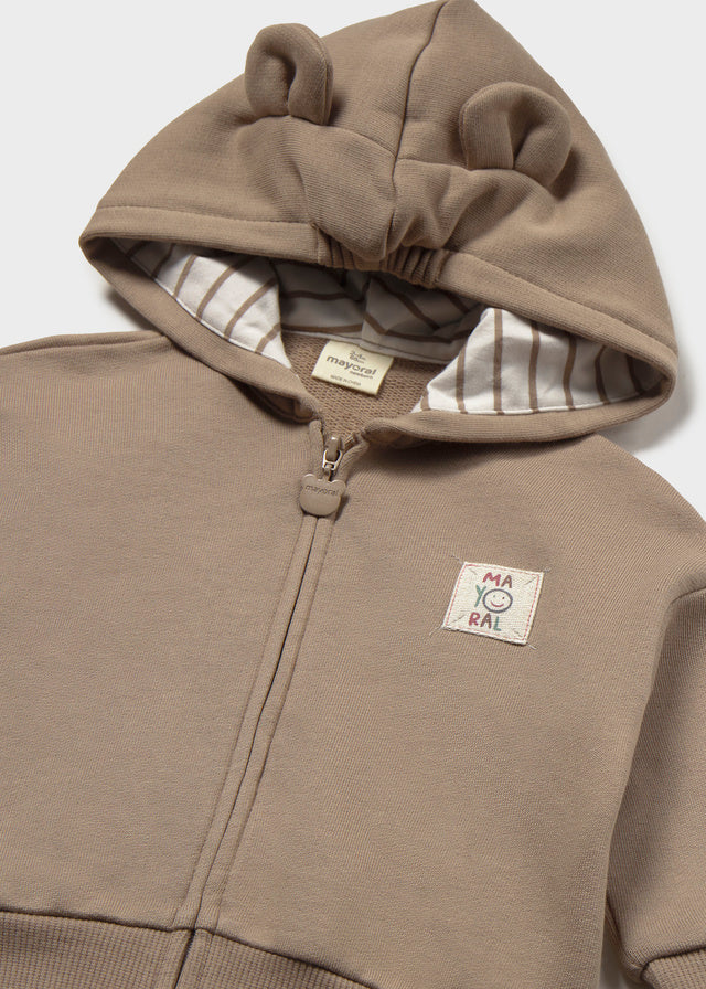 Felpa con zip e cappuccio con orecchie neonato Mayoral
