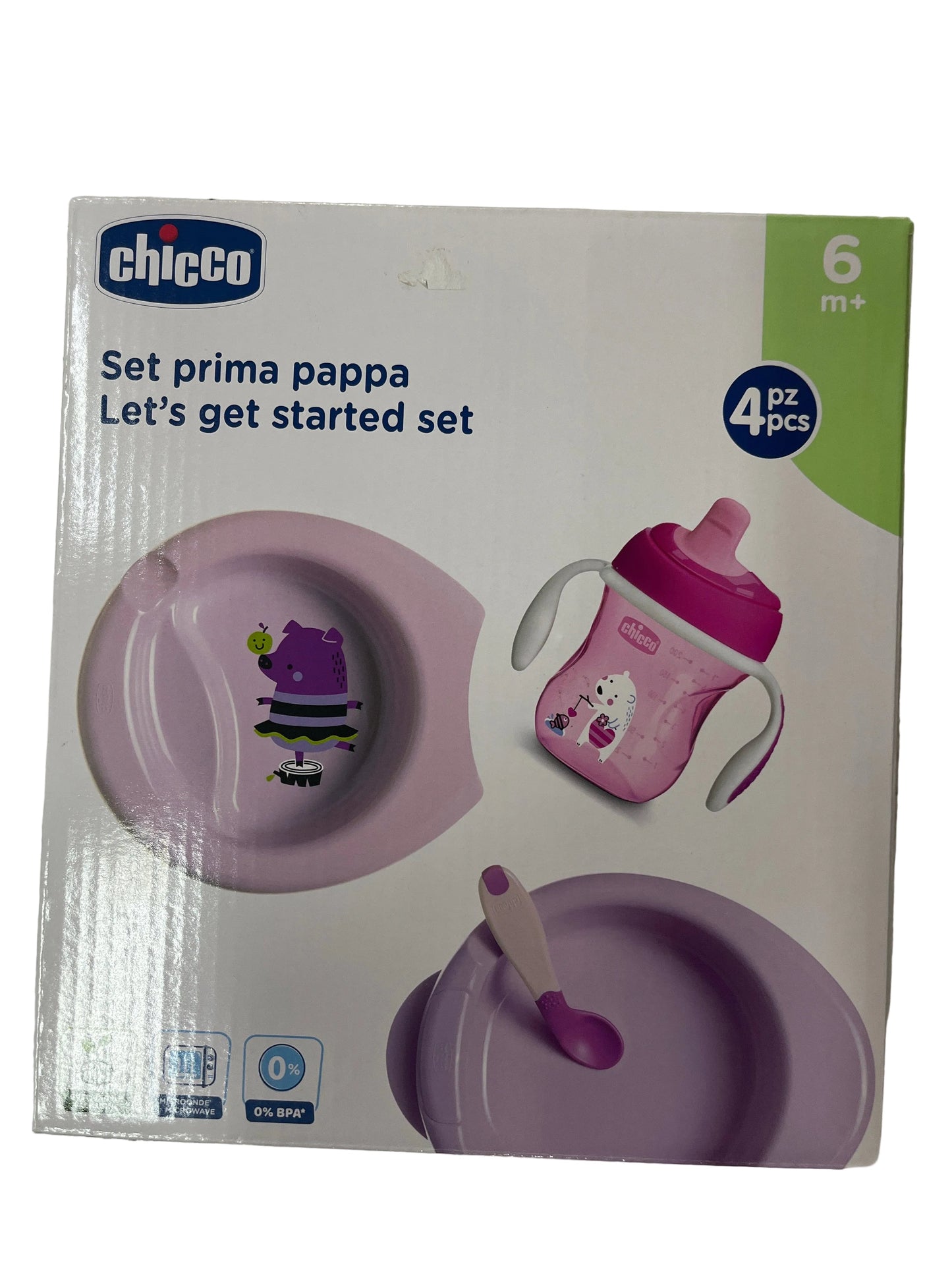 Chicco Set prima pappa 6m+ Rosa