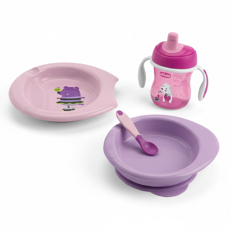 Chicco Set prima pappa 6m+ Rosa