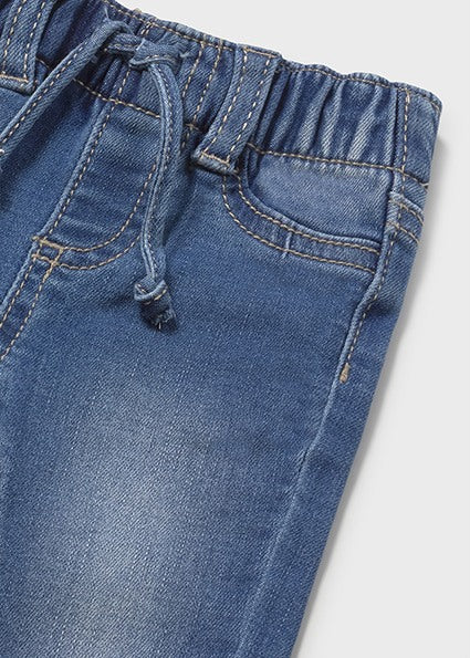 Jeans neonato elasticizzato con coulisse Mayoral