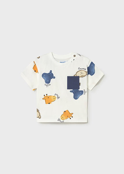 Maglia Neonato Mayoral con Stampa Animaletti