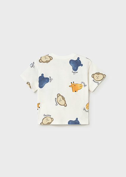 Maglia Neonato Mayoral con Stampa Animaletti
