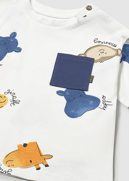 Maglia Neonato Mayoral con Stampa Animaletti