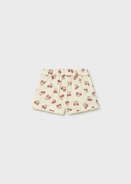 Shorts neonata stampa ciliegie Mayoral