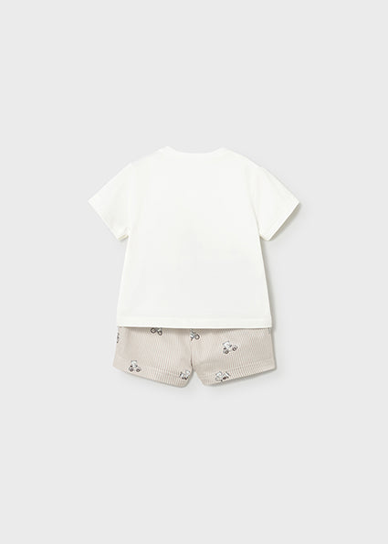 Completo pantaloncino e maglietta neonato Mayoral