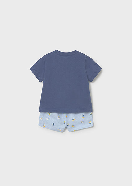 Completo pantaloncino e polo neonato Mayoral