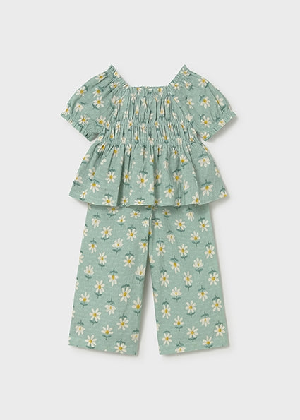 Completo pantalone lungo e top neonata Mayoral