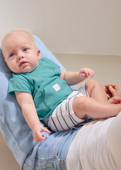 Completo pantaloncino e maglietta neonato Mayoral