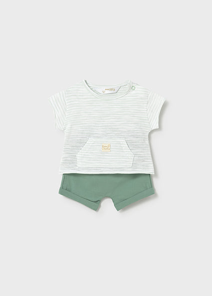 Completo pantaloncino e maglietta neonato Mayoral