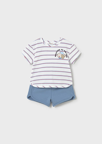 Completo pantaloncino e maglietta neonato Mayoral