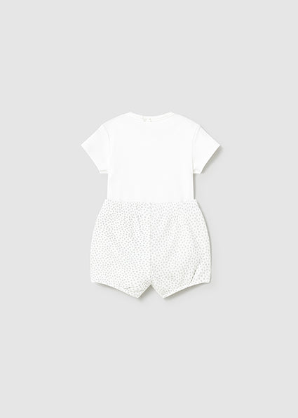 Completo pantaloncino e body neonato Mayoral
