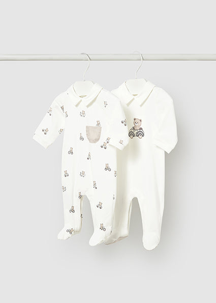Tutina Neonato Unisex con Orsetto – 2 Varianti Colore