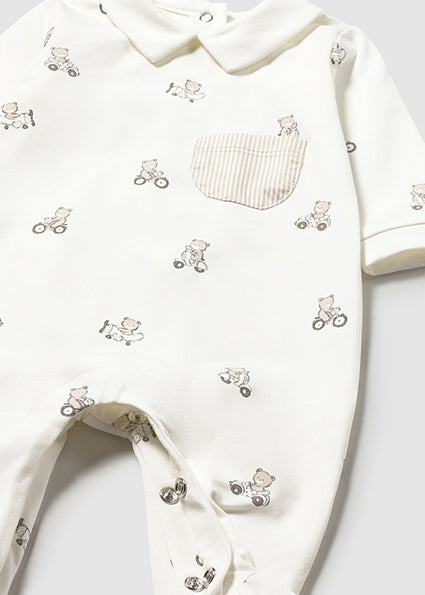 Tutina Neonato Unisex con Orsetto – 2 Varianti Colore