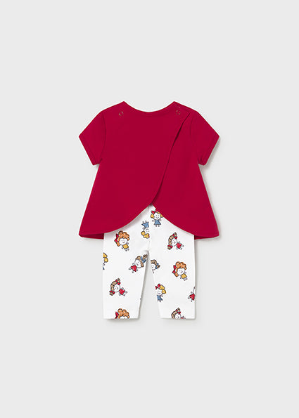Completo leggings e maglietta neonata Mayoral
