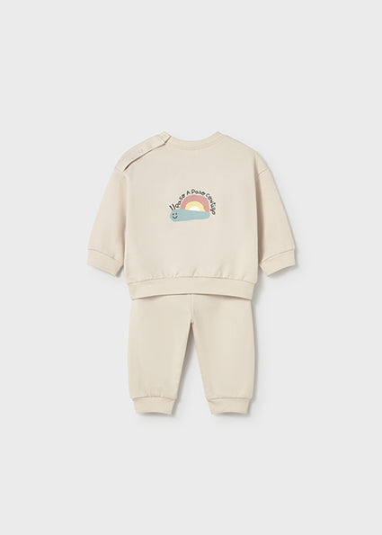 Completo Tuta Neonato Mayoral Beige Arcobaleno