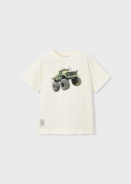 T-shirt bambino stampa monster truck Mayoral