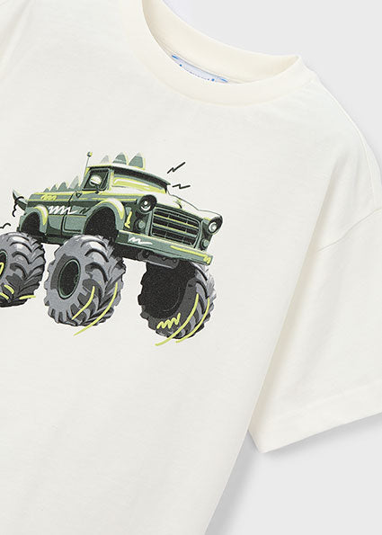T-shirt bambino stampa monster truck Mayoral
