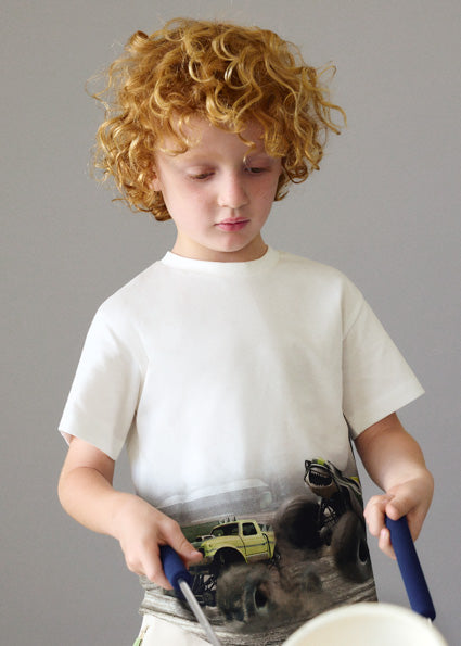 T-shirt Bambino Mayoral Stampa Monster Truck