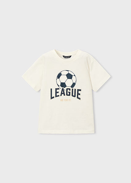 T-shirt con stampa pallone bambino Mayoral
