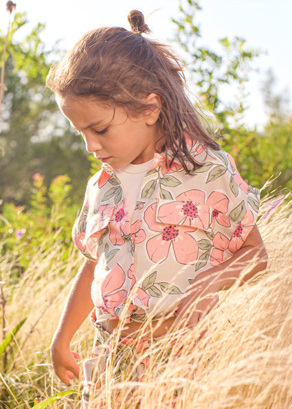 Camicia aperta con top bambina Mayoral
