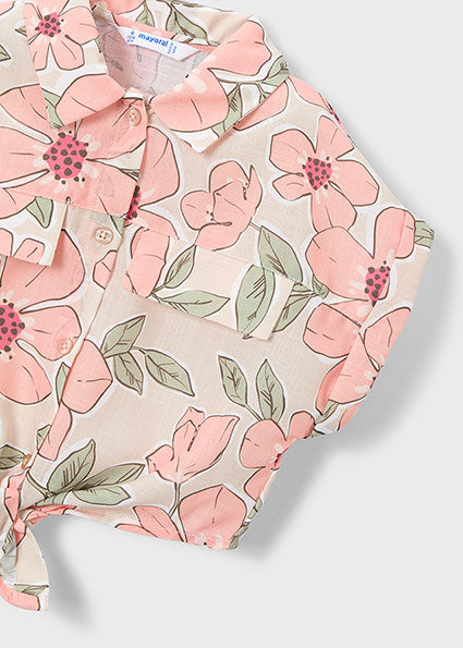 Camicia aperta con top bambina Mayoral