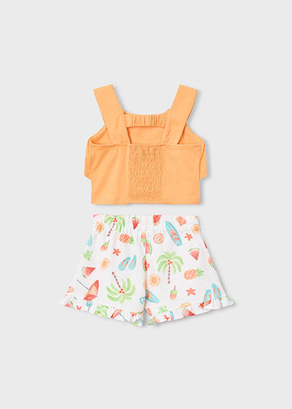 Completo Bambina Top e Shorts Mayoral (Fantasia Estiva)